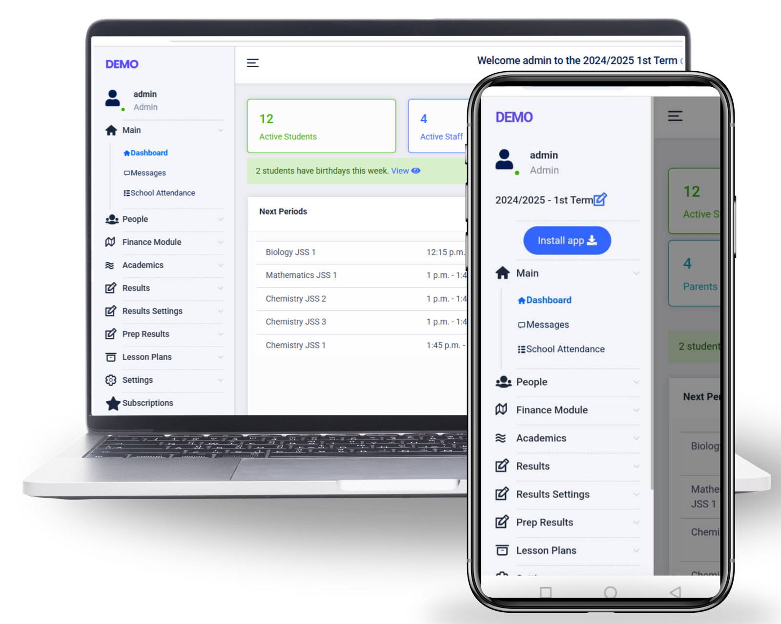 EazeSMS dashboard preview